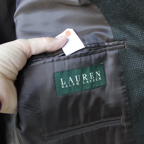 Lauren Ralph Lauren Tweed Blazer 100% Wool Great Cond. Size 44 long - Picture 8 of 11